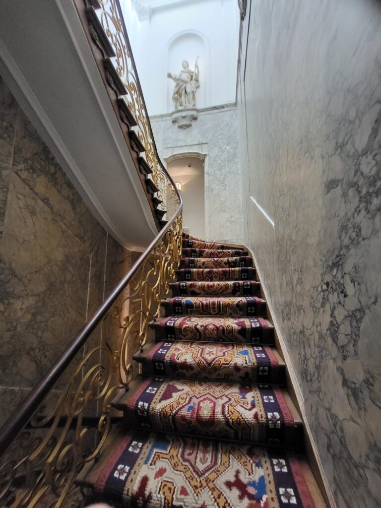 Grand interior staircase of the Willet-Holthuysen House Museum
