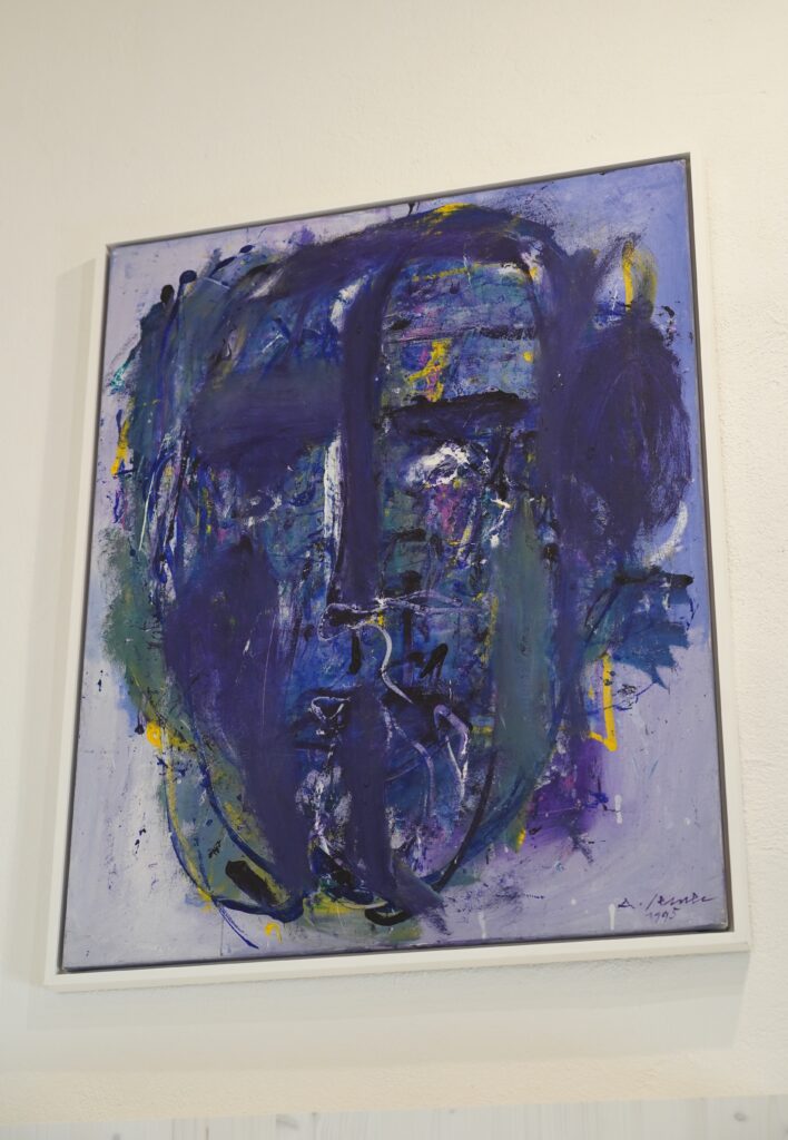 Painting “To the Poet” by Andrej Jemec from the 1995 displayed in Čop’s Birth House